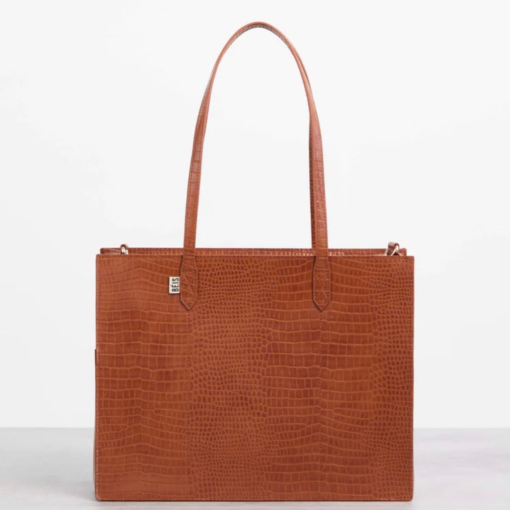 Beis Mini Work Tote in Cognac